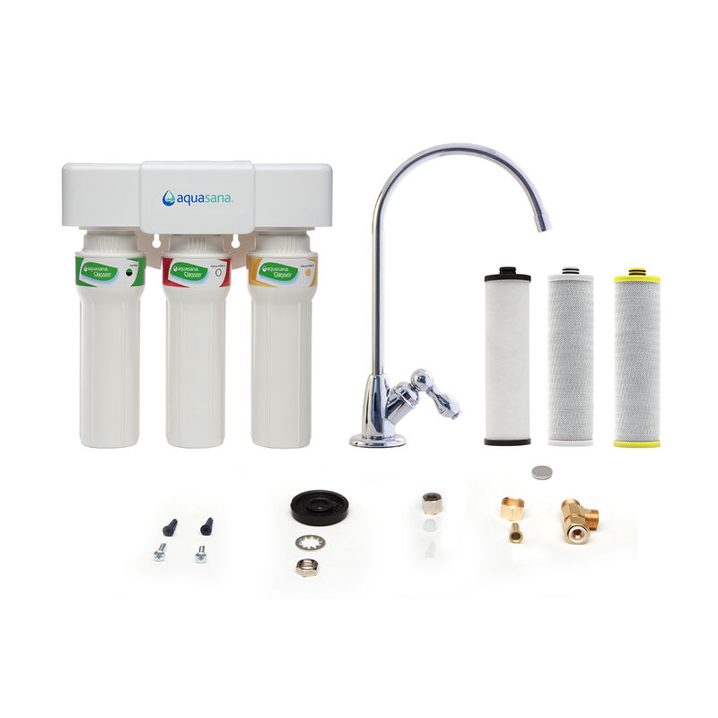 3-Stage Fast Flow Rate Under Sink Water Filter Aquasana