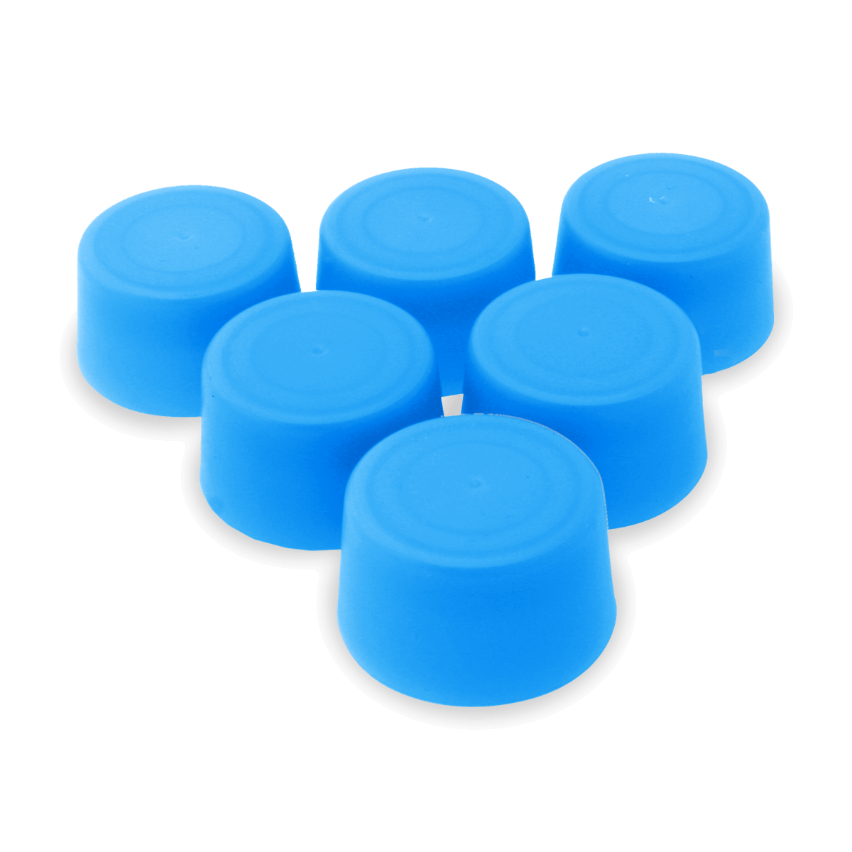 Replacement Water Bottle Caps - 6 Pack - Translucent Blue | Aquasana
